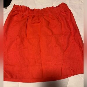 J Crew Linen Blend Sidewalk Skirt Size 6